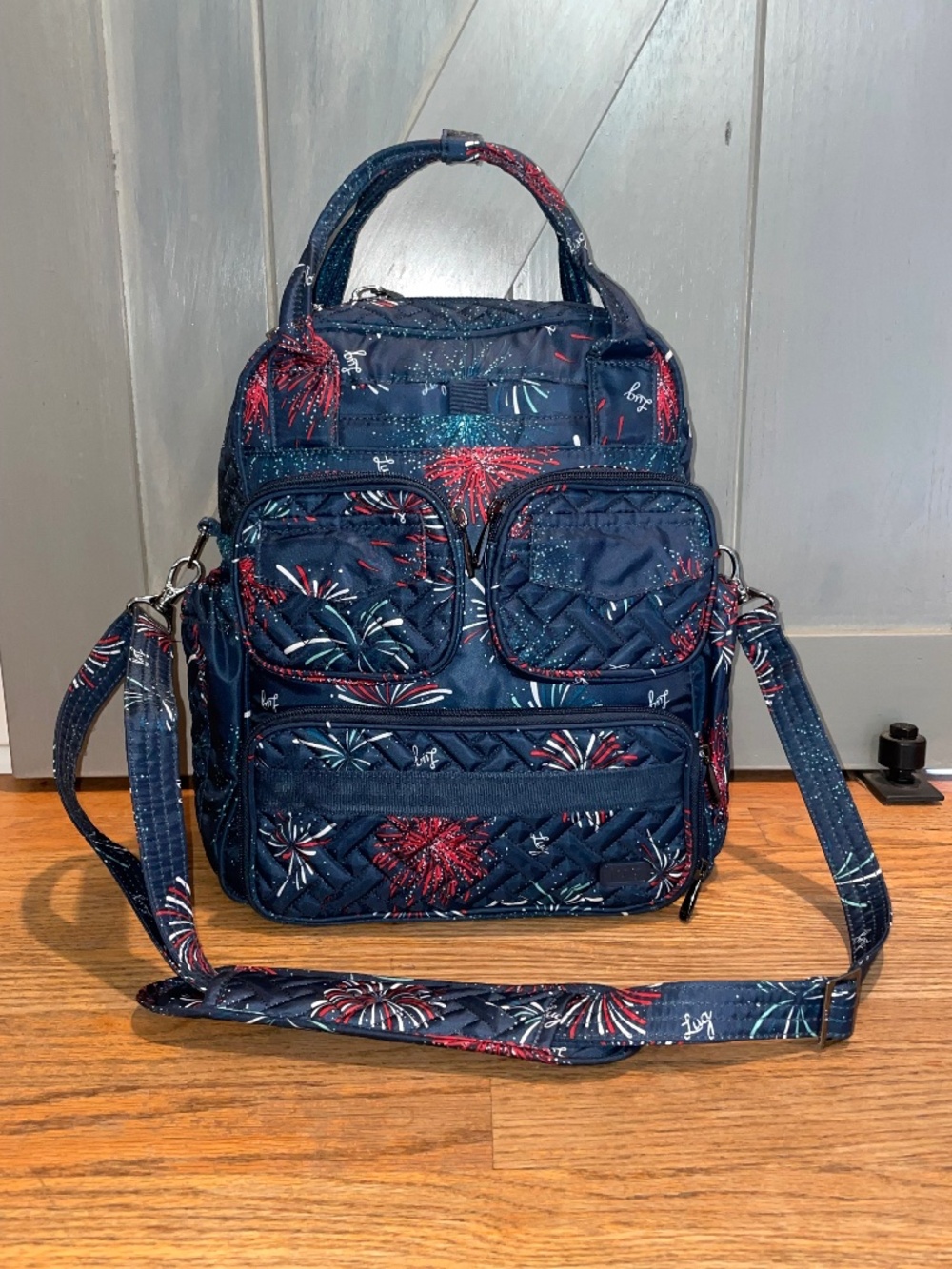 Lug Mini Puddle Jumper Firework Navy Tote